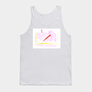 Book and pencil, study. Back to school. Watercolor, art decoration, sketch. illustration hand drawn modern Tank Top